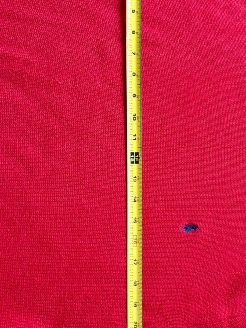 Polo Ralph Lauren Red Sweater XL, 100% Cotton - Picture 9 of 11